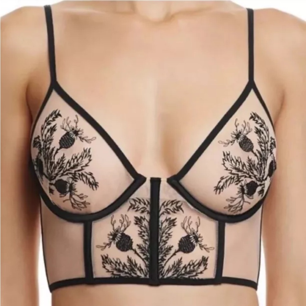 Thistle And Spire Verona Longline Bustier Bra NWT - Picture 3 of 6